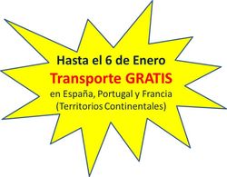 Oferta de Transporte Gratis hasta el 6 de Enero transporte gratis biolaster oferta