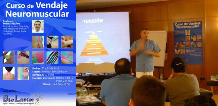 Ultimas 3 plazas para el Curso B�sico de Vendaje Neuromuscular de la Proxima Semana en San Sebasti�n, impartido por Txema Aguirre