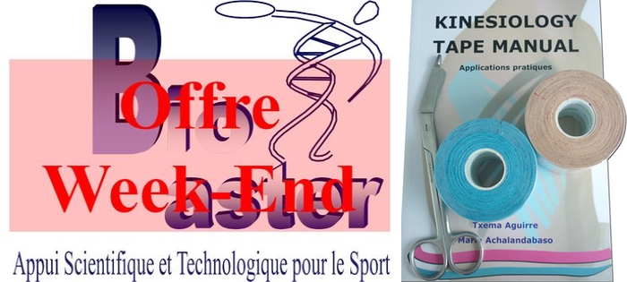 Offre Week-End chez Biolaster: Pack dInitiation de Kinesiology Tape ou Bandage Neuromusculaire