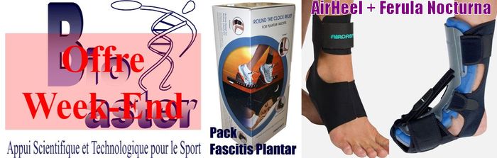 Offre de Wek-End chez Biolaster: Pack Fasciite Plantaire d'Aircast