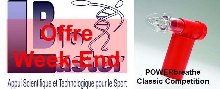 Offre Week-End chez Biolaster: POWERBreathe Classic Performance