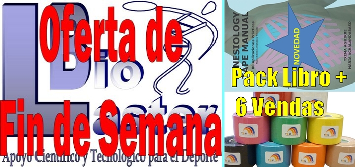 Oferta de Semana Santa en Biolaster: Pack Libro Kin80 + 6 Vendas TEMTEX