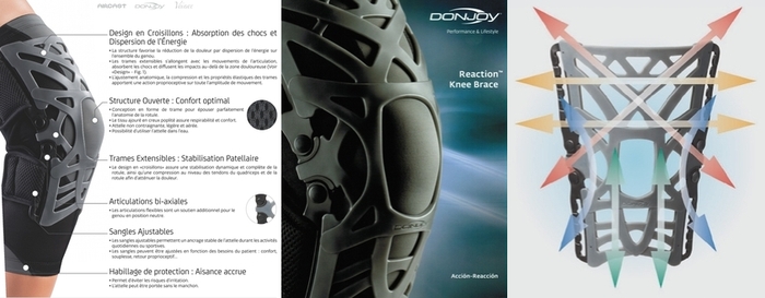 Nouvelle Attelle spcifique pour les Problmes Rotuliens et Tendineux: Reaction Knee Brace