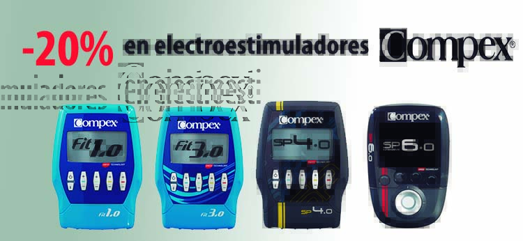 ¡Descuento del 20% en los electroestimuladores Compex rebajados!
