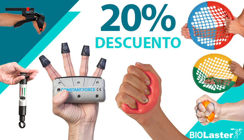 ¡Oferta Semana Santa! 20% de descuento en ejercitadores de mano