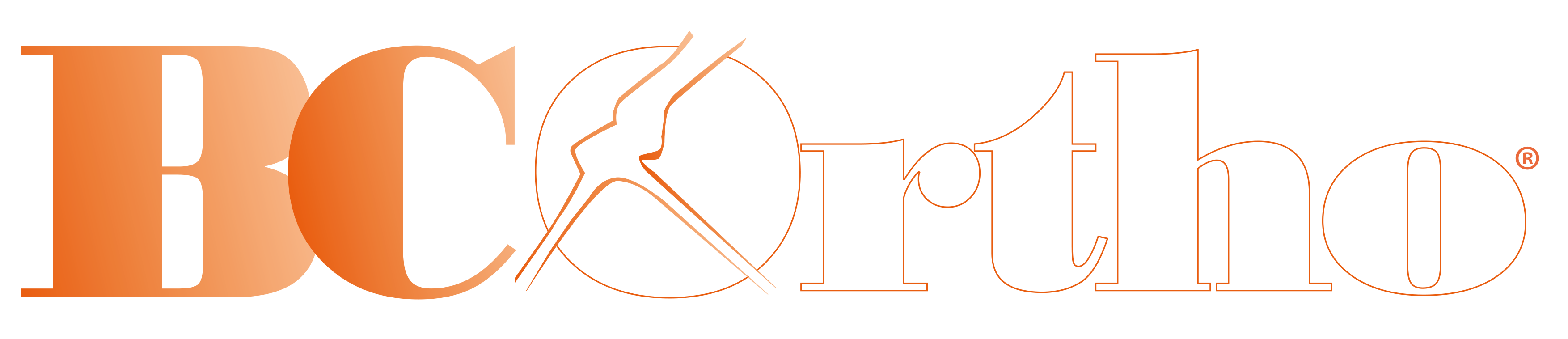 Logo corporativo marca de productos de ortopedia BC Ortho