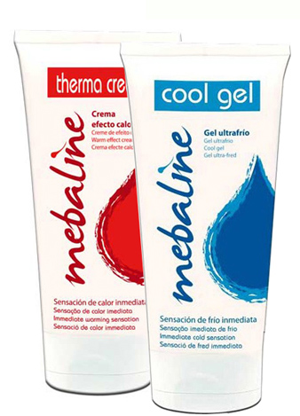 producto masaje profesional crema mebaline cool gel therma cream